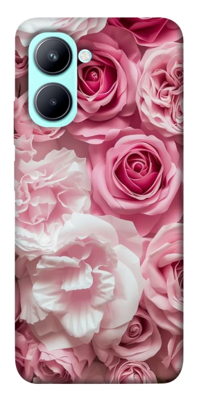 Чехол на Realme C33 Розовые цветы фото 1 из 1