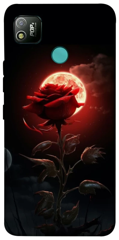 Чехол на TECNO POP 4 Красная роза фото 1 из 1