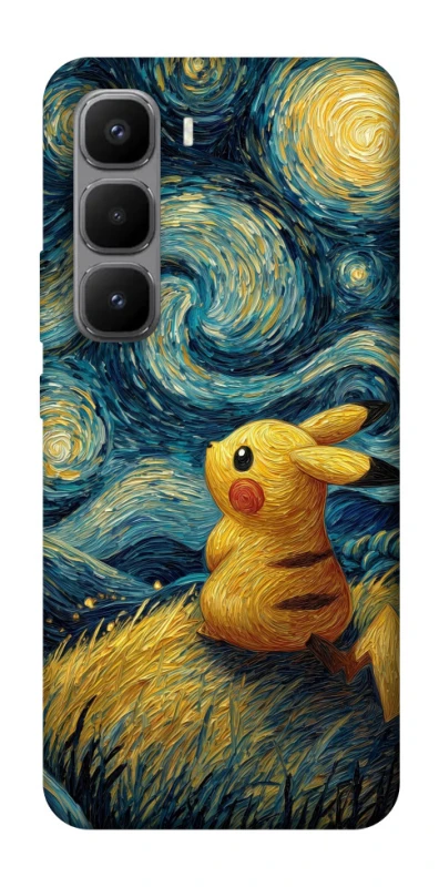Чохол на Infinix Hot 60 Pro+ Pikachu and Van Gogh фото 1 з 1