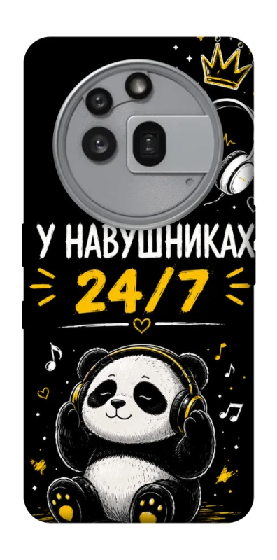 Чехол на Nothing Phone (3a) Pro У навушниках 24/7 фото 1 из 1