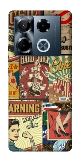 Чохол на Infinix Note 40 Pro 4G Retro collage ver.2 фото 1 з 1