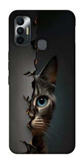 Чехол на TECNO Spark 7 Кот-подглядыватель v2 фото 1 из 1