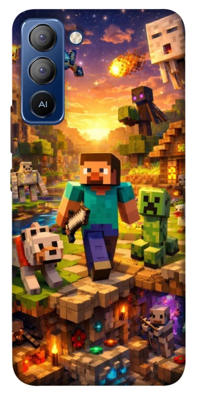 Чохол на TECNO Pop 5 LTE Minecraft v6 фото 1 з 1