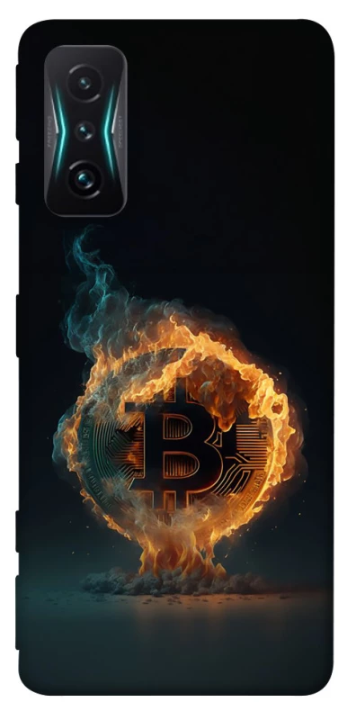 Чехол на Xiaomi Redmi K50 Gaming Fire Bitcoin фото 1 из 1