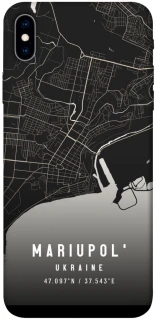 Чехол на Apple iPhone XS Max (6.5") Mariupol map фото 1 из 1