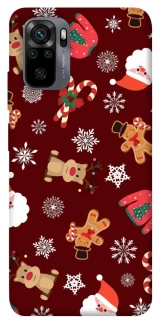 Чехол на Xiaomi Redmi Note 10 / Note 10s Новогодний v6 фото 1 из 1