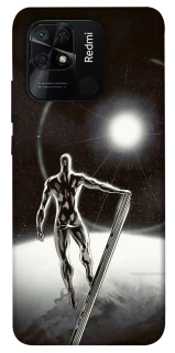 Чехол на Xiaomi Redmi 10C Серебряный сёрфер фото 1 из 1