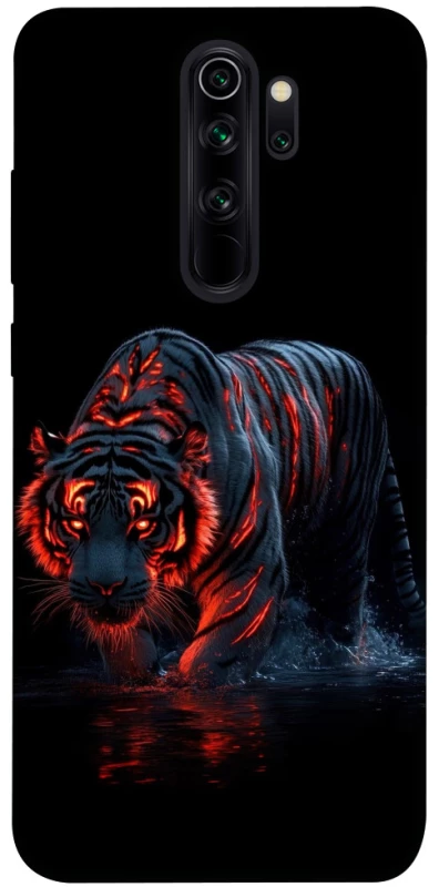 Чехол на Xiaomi Redmi Note 8 Pro fire tiger фото 1 из 1