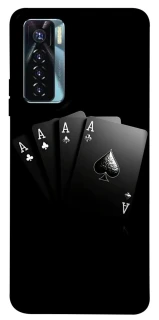 Чохол на TECNO Camon 17 Pro Black Cards фото 1 з 1