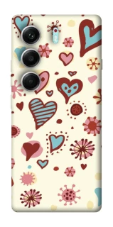 Чохол на Tecno Camon 40 Pro 5G Pretty hearts фото 1 з 1