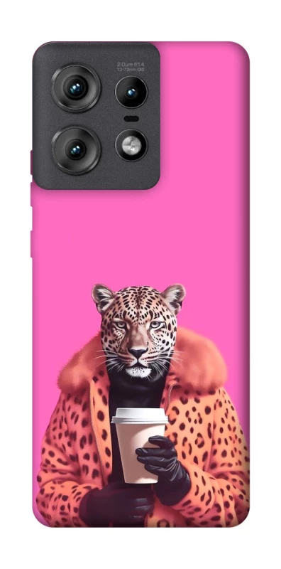 Чохол на Motorola Edge 50 Pro Леопард з кавою фото 1 з 1