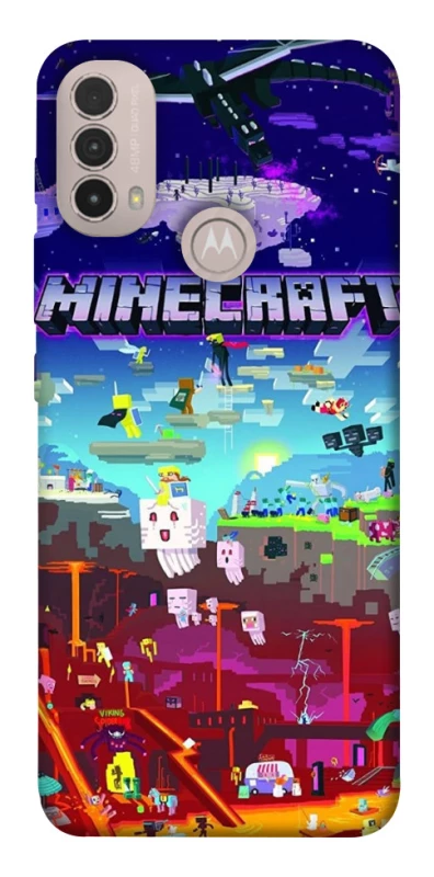 Чохол на Motorola Moto E40 Minecraft world фото 1 з 1