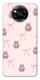 Чехол на Xiaomi Poco X3 NFC / Poco X3 Pro Pink bows and Labubus фото 1 из 1