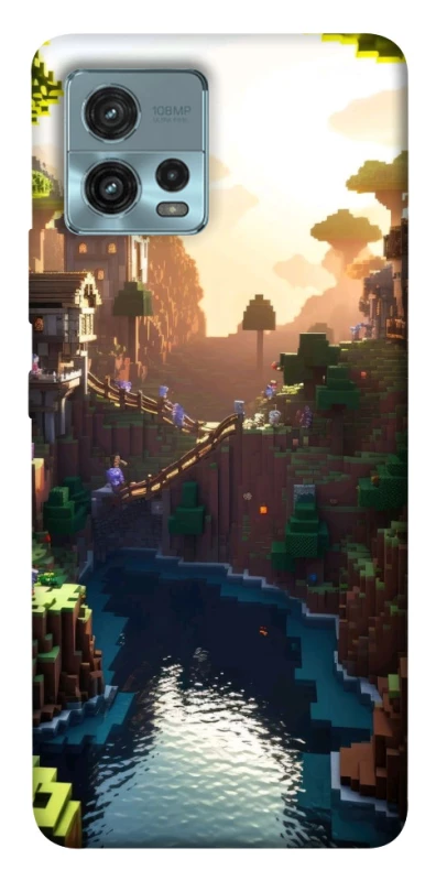 Чохол на Motorola Moto G72 Minecraft sunset фото 1 з 1