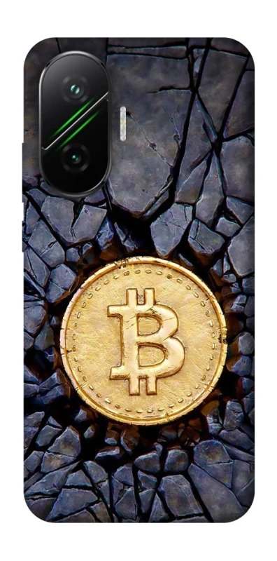 Чохол на Xiaomi Poco F7 Bitcoin cracks фото 1 з 1