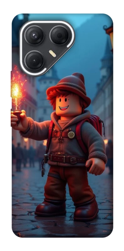 Чохол на TECNO Pova 7 Roblox Fire Logo Blue Flames фото 1 з 1