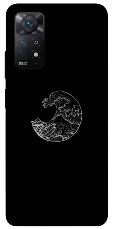 Чохол на Xiaomi Redmi Note 12 Pro 4G Black tsunami фото 1 з 1