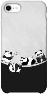 Чохол на Apple iPhone SE (2020) Four pandas фото 1 з 1