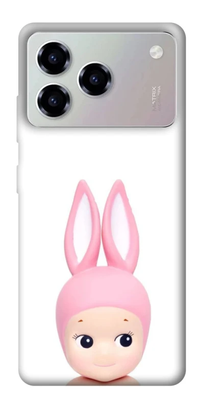 Чехол на ZTE Blade A76 Minimal Bunny Peek фото 1 из 1