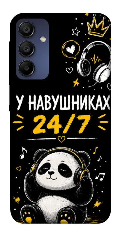 Чохол на Samsung Galaxy A15 4G/5G У навушниках 24/7 фото 1 з 1