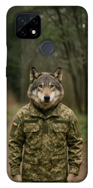 Чехол на Realme C21 Волк защитник фото 1 из 1