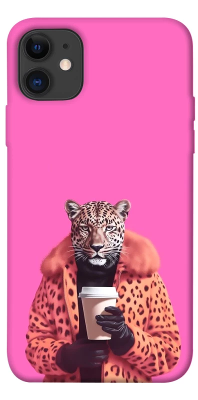 Чехол на Apple iPhone 11 (6.1") Леопард с кофе фото 1 из 1