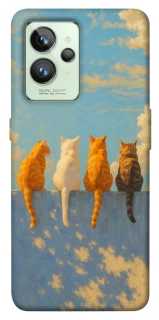 Чохол на Realme GT2 cats on wall фото 1 з 1