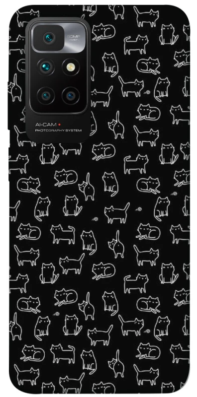 Чехол на Xiaomi Redmi 10 Black Cats фото 1 из 1
