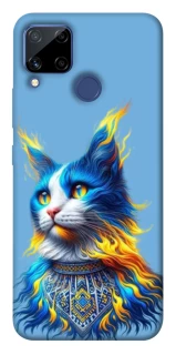 Чохол на Realme C15 Кіт патріот фото 1 з 1