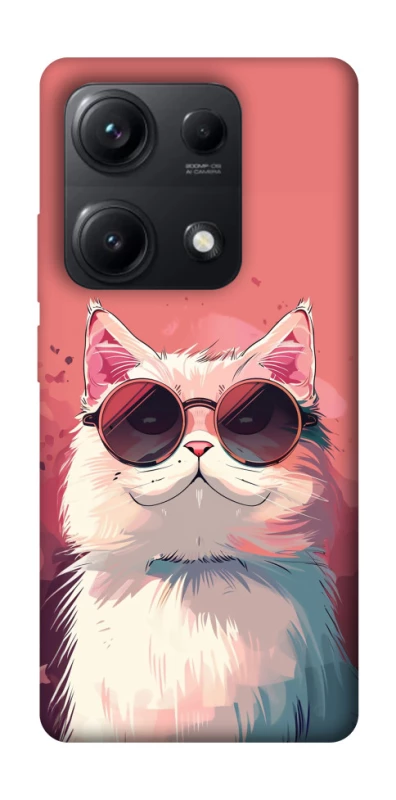 Чехол на Xiaomi Redmi Note 14S Сat with glasses фото 1 из 1