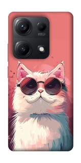 Чехол на Xiaomi Redmi Note 14S Сat with glasses фото 1 из 1