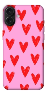 Чехол на Apple iPhone 16 Plus Red hearts 2 фото 1 из 1