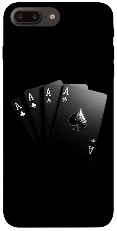 Чохол на Apple iPhone 7 plus / 8 plus Black Cards фото 1 з 1