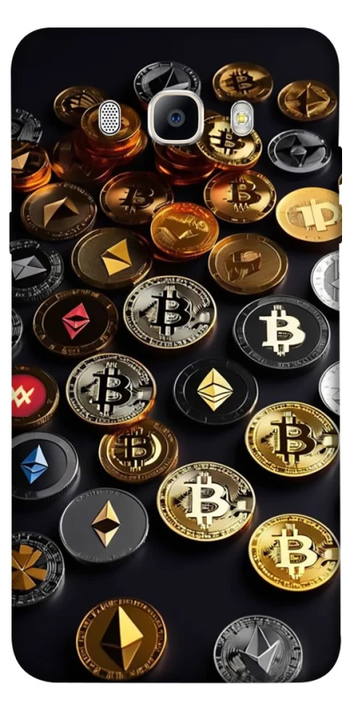 Чохол на Samsung J510F Galaxy J5 (2016) Many coins фото 1 з 1