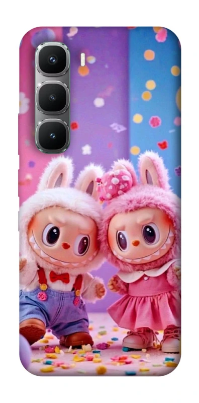 Чохол на Infinix Hot 60 Pro Labubu twins ver.3 фото 1 з 1