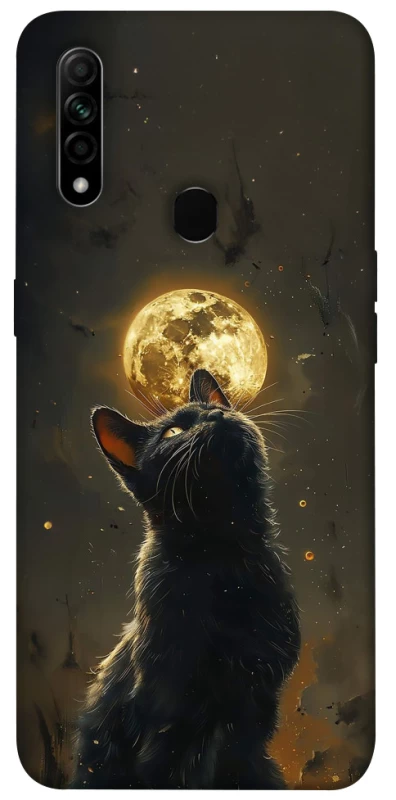 Чехол на Oppo A31 Кот под луной v2 фото 1 из 1