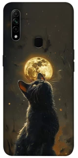 Чехол на Oppo A31 Кот под луной v2 фото 1 из 1