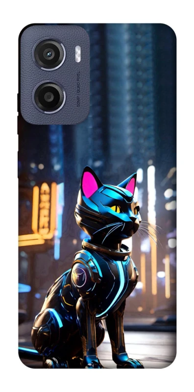 Чохол на Motorola Moto E15 Cyber cat фото 1 з 1