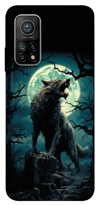 Чохол на Xiaomi Mi 10T Вовк під місяцем фото 1 з 1