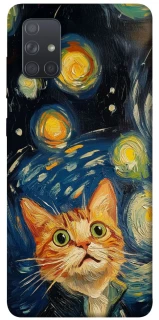 Чехол на Samsung Galaxy A71 paint cat фото 1 из 1