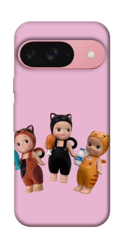 Чохол на Google Pixel 9 Cat Cafe Trio фото 1 з 1