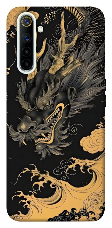 Чохол на Realme 6 gold dragon фото 1 з 1