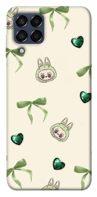 Чохол на Samsung Galaxy M33 5G Labubu Green Heart фото 1 з 1