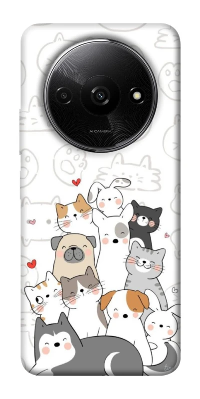 Чохол на Xiaomi Redmi A3 Funny Pets фото 1 з 1