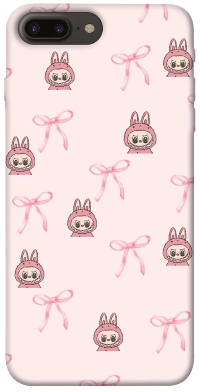 Чохол на Apple iPhone 7 plus / 8 plus Pink bows and Labubus фото 1 з 1