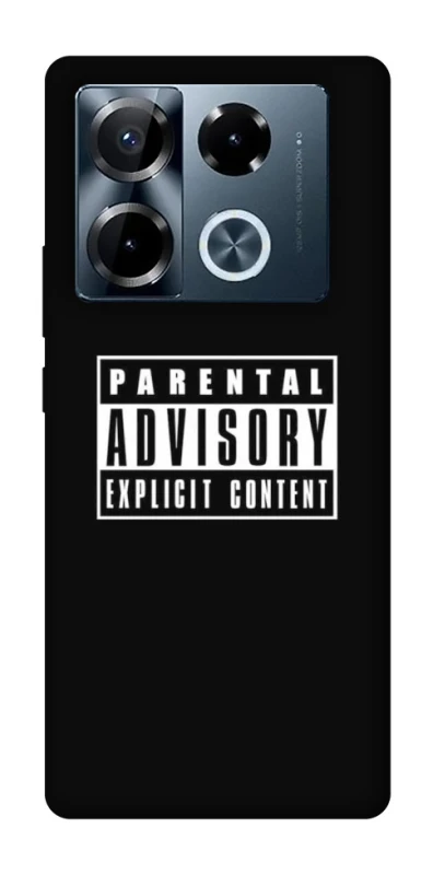 Чохол на Infinix Note 40 Pro 4G Parental Advisory Label фото 1 Чохол на Infinix Note 40 Pro 4G Parental Advisory Label фото 1 з 1