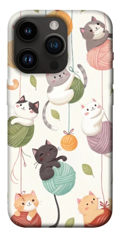 Чехол на Apple iPhone 14 Pro (6.1") Funny Kittens фото 1 из 1