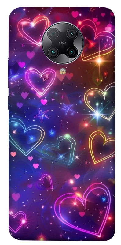 Чохол на Xiaomi Redmi K30 Pro / Poco F2 Pro Drawn hearts фото 1 з 1
