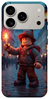 Чехол на Apple iPhone 18 Pro Roblox Fire Logo Blue Flames фото 1 из 2