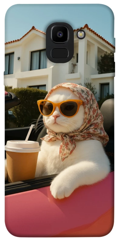 Чохол на Samsung J600F Galaxy J6 (2018) Stylish Cat Cruise фото 1 з 1